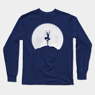 Ballerina and the Moon Long Sleeve T-Shirt